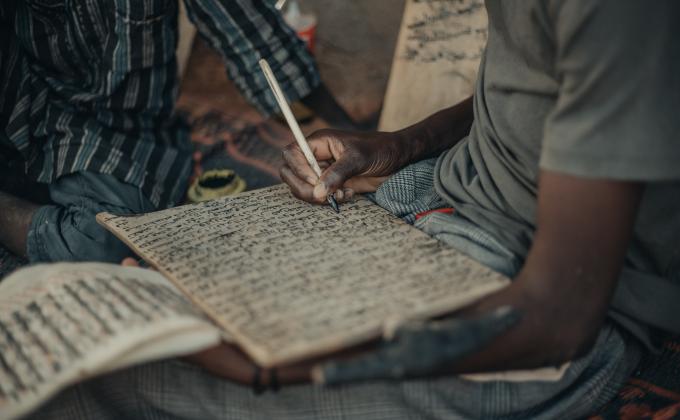 children writing pixabay