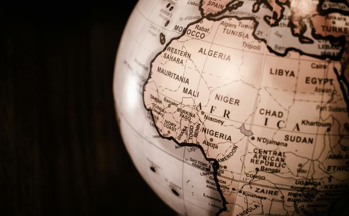 map with africa